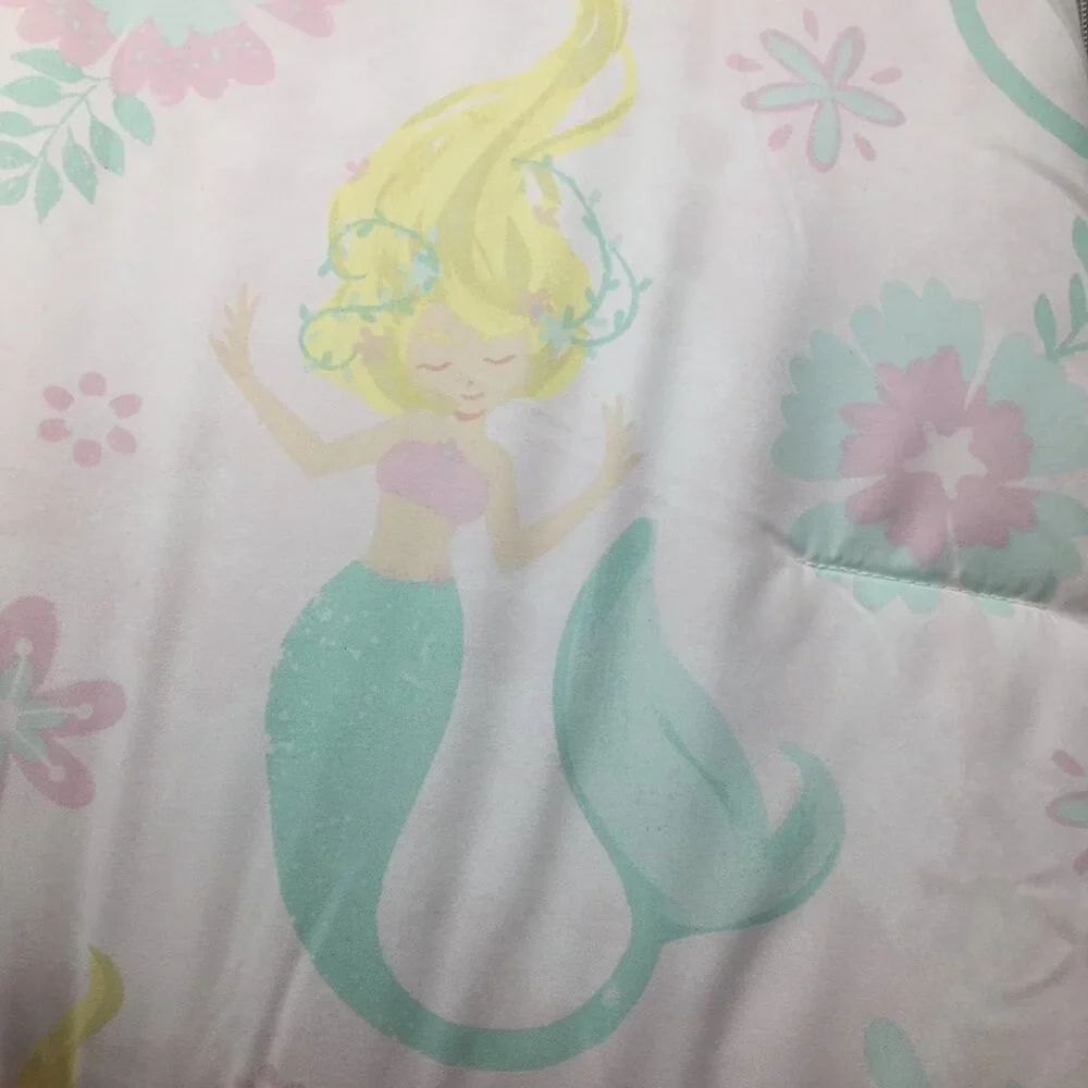9pc Mermaid FULL Comforter Pillow SHEET Set Ocean Pink Tabitha Webb Designer